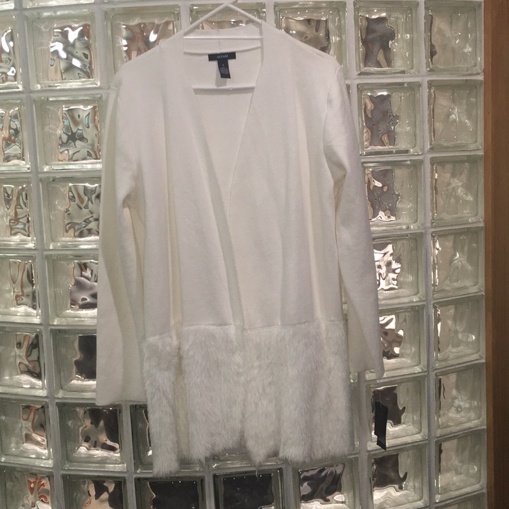 NEW NEVER WORN Alfani duster sweater jacket/coat
